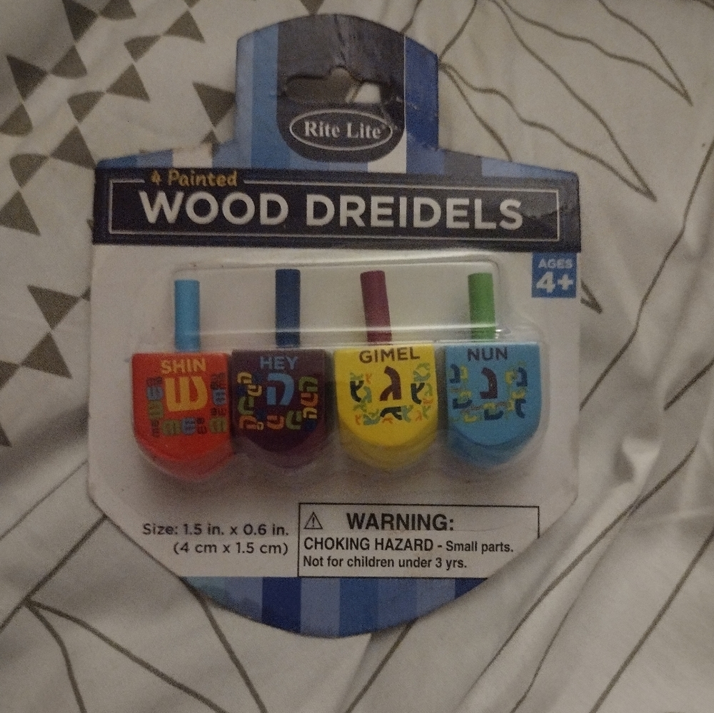 New Rite lite wood dreidels